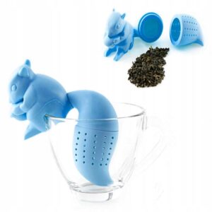 Uroczy silikonowy zaparzacz do herbaty w kształcie wiewiórki