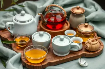 Various global tea sets displayed together, representing cultural diversity.