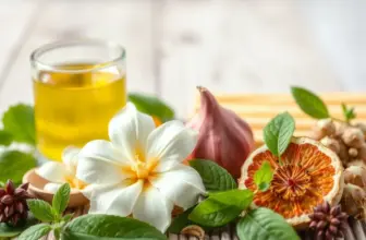 Różnorodne rodzaje herbat z filiżankami przedstawione jako symbole redukcji stresu.