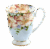 Kwiatowy Kubek z Porcelany – Stylowy Akcent dla Miłośników Kawy i Herbaty