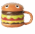 Kubek Hamburger 3D z Pokrywką 300ml – Śmieszny Kubek Ceramiczny dla Dzieci i Miłośników Gadżetów