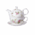 Porcelanowy Zestaw Tea For One 480 ml – Kwiatowy Wzór dla Relaksującej Herbaty
