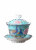 Pełen koloru Gaiwan z motywem pawia – Elegancka porcelana 180 ml dla miłośników herbaty