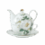 Wykwintny Zestaw Tea For One – Ceramiczny Czajniczek z Filiżanką i Spodkiem
