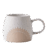 Kubek ceramiczny 450 ml – Vintage styl, matowe wykończenie i minimalistyczny wzór słońca