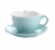 Ceramiczna filiżanka do kawy 220 ml ze spodkiem – profesjonalny kształt do latte art