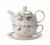 Japoński Zestaw Ceramiczny Tea For One – 5 Kwiatowych Wzorów dla Aromatycznej Herbaty