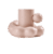 Porcelanowa filiżanka 280 ml z chmurkowym spodkiem – unikalny design w 4 kolorach